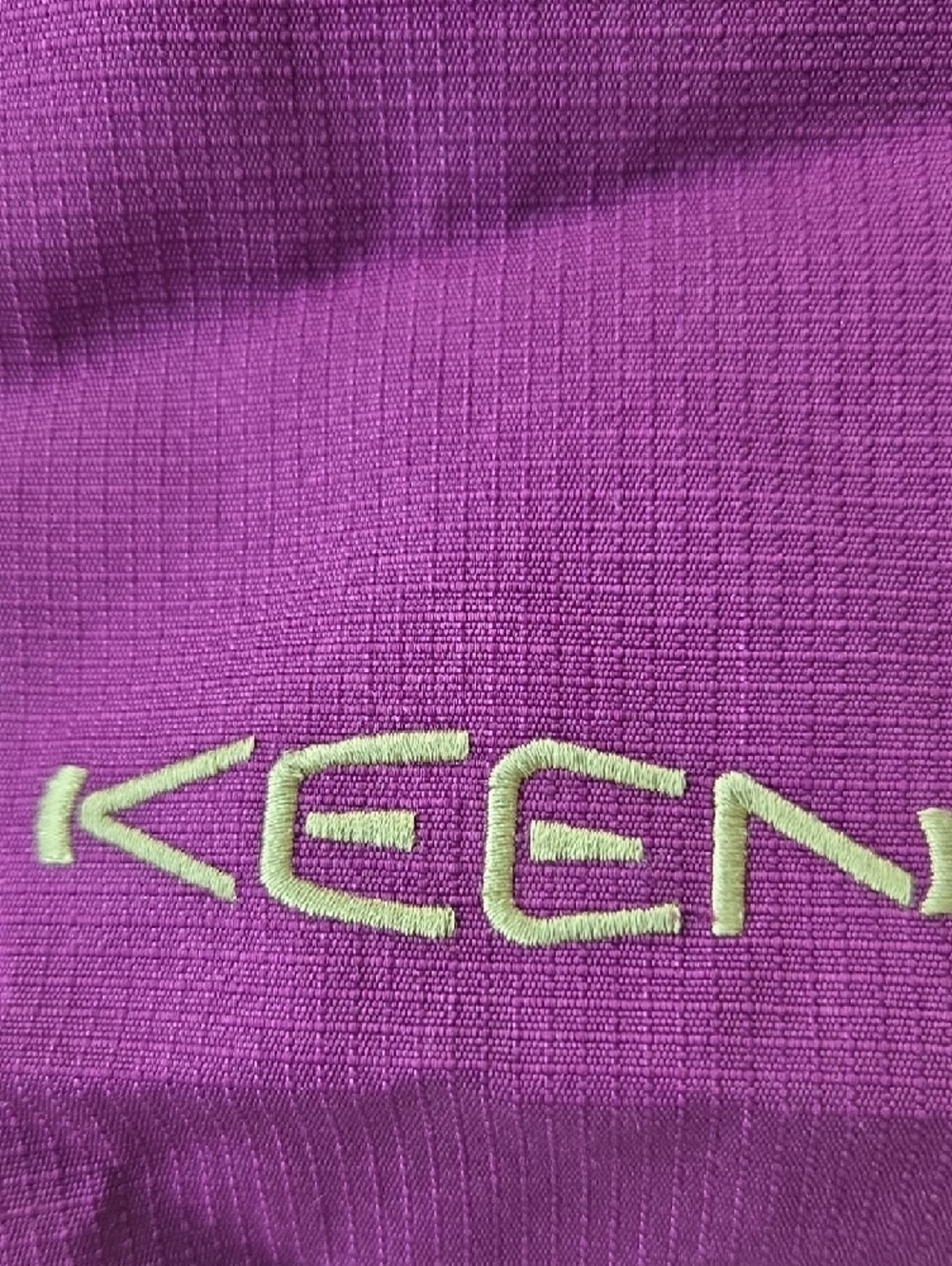Keen Purple Sling Bag/ Light Green Suede REVERSABLE! - Picture 2 of 6